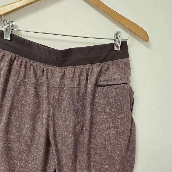 Lululemon Shorts Mens S T.H.E. Liner Sunbleached Cherry Cola Stretch Athletic 9" - Picture 6 of 9